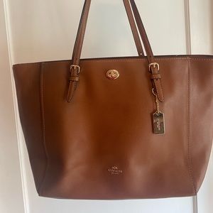 Tan Coach Tote
